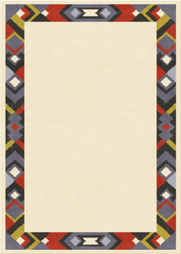 Bauhaus 13836-mark square - handmade rug,  tibetan (India), 60 knots quality